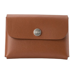 IL BISONTE Fifty-on Titano SCC100 Card Case Brown